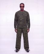 Camo Wide Leg Technical Pants